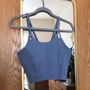 Prana cropped tank with shelf bra SZ S